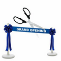 Grand Opening Kit-36" Ceremonial Scissors, Ribbon, Bows, Stanchions